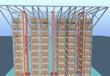 Cat senter logistik cina Automatic Storage And Retrieval System dengan stacker crane