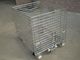 50mm * 50mm Wire Mesh Containers 4 Roda Folding Wire Containers With Pulls