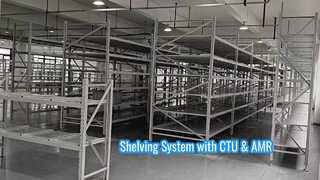Shelving System sebagai Infrastruktur Robotik yang terintegrasi dengan CTU & AMR