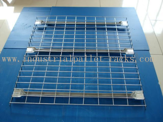 Beli Flared Steel Wire Mesh Decks Rak Pallet Industri Kapasitas Tugas Berat 2000 LBS pembuatan online