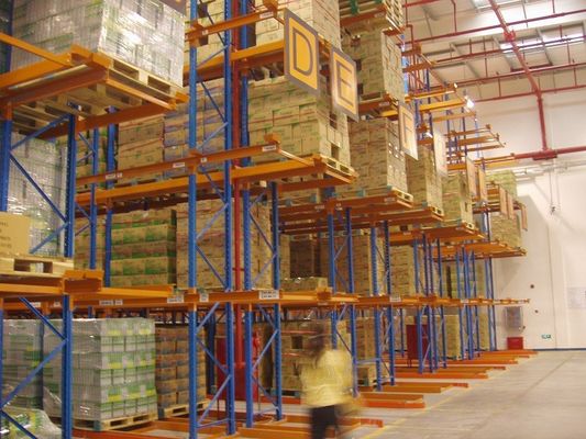 Beli Lapisan Serbuk Semprot Baja Selesai Sistem Racking Lorong Sangat Sempit pembuatan online