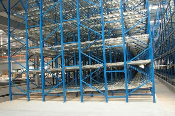 Beli Filo Basis Stock Gravity Flow Rak Pallet Industri Dengan Steel Zinc Roller pembuatan online
