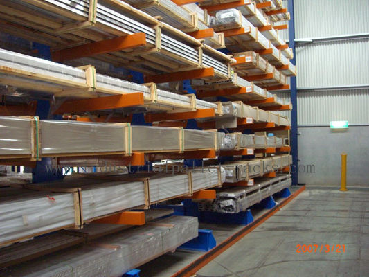 Beli Gudang Sistem Racking Cantilever Kedua Sisi untuk Pipa Aluminium pembuatan online