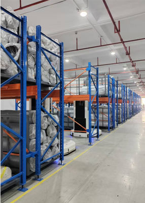 Sistem penyimpanan kain roll yang dapat disesuaikan dengan operasi forklift atau AGV untuk ruang gudang ukuran menengah dan kecil